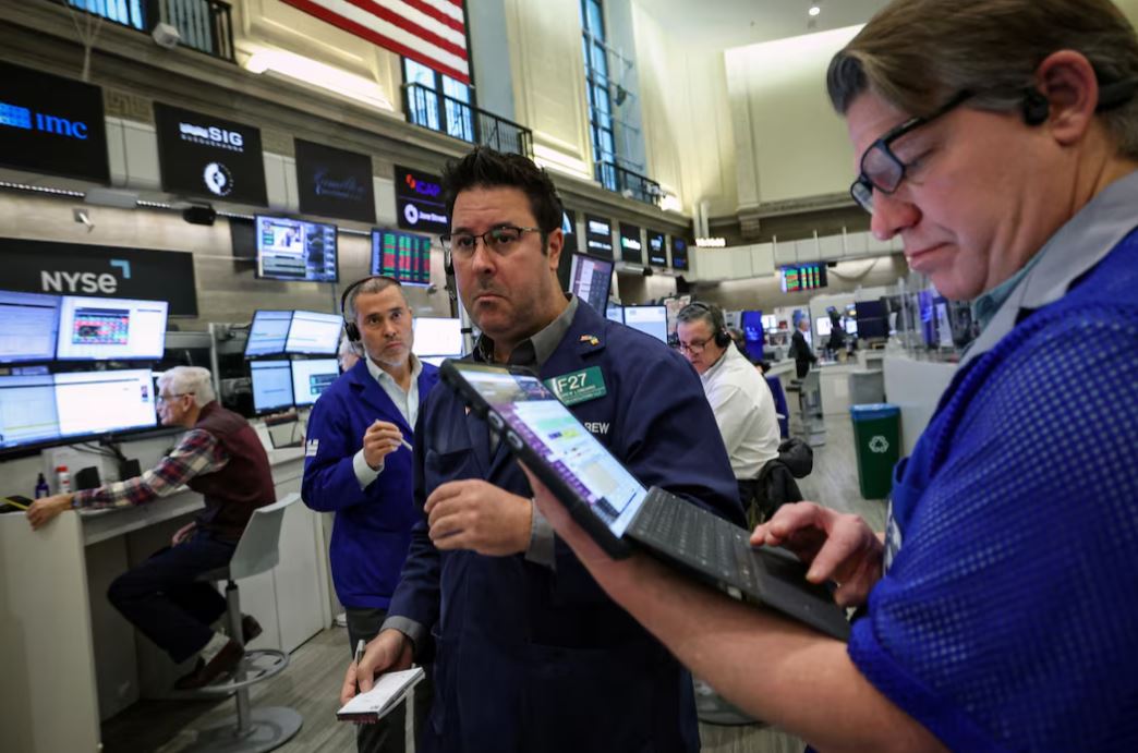 Stocks edge higher, dollar dips with yen intervention